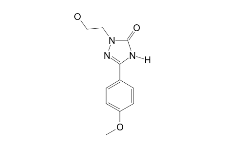 1-(2-hydroxyethyl)-3-(p-methoxyphenyl)-delta square-1,2,4-triazolin-5-one