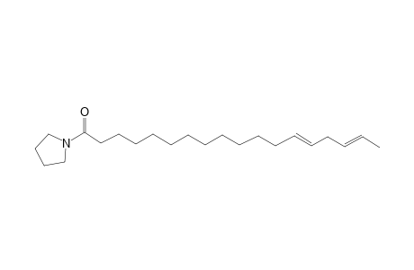 Pyrrolidine, 1-(1-oxo-13,16-octadecadienyl)-