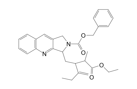 (phenylmethyl) 3-[2-(1-ethoxy-1-oxidanylidene-propan-2-yl)-3-methylidene-pentyl]-1,3-dihydropyrrolo[3,4-b]quinoline-2-carboxylate