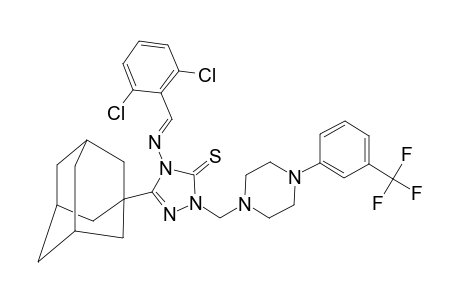 5-(1-ADAMANTYL)-4-(2,6-DICHLOROBENZYLIDENEAMINO)-2-[4-(3-TRIFLUOROMETHYLPHENYL)-1-PIPERAZINYLMETHYL)-1,2,4-TRIAZOLINE-3-THIONE