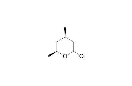 (4R,6S)-4,6-dimethyl-2-oxanol