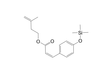 3-Methyl-3-butenyl-(Z)-p-coumarate, TMS