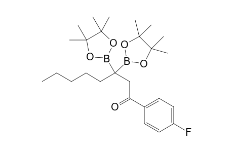 1-(4-fluorophenyl)-3,3-bis(4,4,5,5-tetramethyl-1,3,2-dioxaborolan-2-yl)octan-1-one