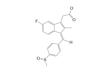 (Z)-5-FLUORO-2-METHYL-1-[[PARA-(METHYLSULFINYL)-PHENYL]-METHYLENE]-1H-INDENE-3-ACETIC-ACID;SULINDAC