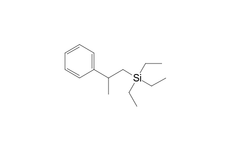 Triethyl[2-(phenyl)propyl]silane