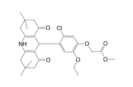 Methyl [5-chloro-2-ethoxy-4-(3,3,6,6-tetramethyl-1,8-dioxo-1,2,3,4,5,6,7,8,9,10-decahydro-9-acridinyl)phenoxy]acetate