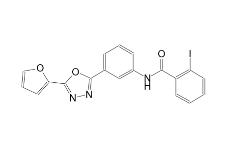 N-{3-[5-(2-furyl)-1,3,4-oxadiazol-2-yl]phenyl}-2-iodobenzamide