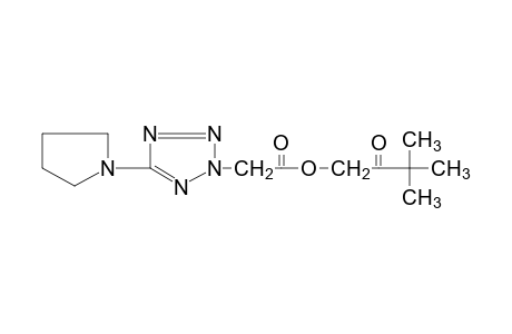 5-(1-pyrrolidinyl)-2H-tetrazole-2-acetic acid, 3,3-dimethyl-2-oxobutyl ester