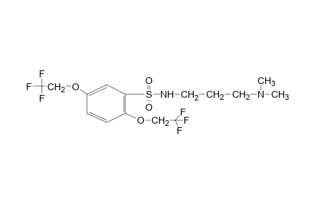 2,5-bis(2,2,2-trifluoroethoxy)-N-[3-(dimethylamino)propyl]benzenesulfonamide