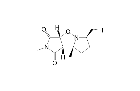 (3aR,6R,8aR,8bS)-6-Iodomethyl-2,8a-dimethyl-hexahydro-dipyrrolo[1,2-b;3',4'-d]isoxazole-1,3-dione