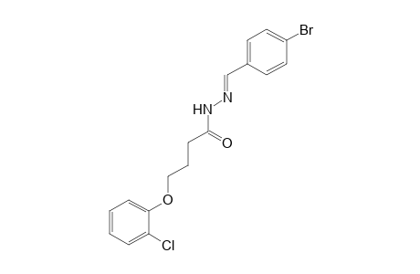 4-(o-chlorophenoxy)butyric acid, (p-bromobenzylidene)hydrazide