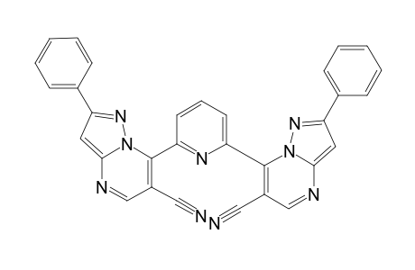 2,6-Bis[6-cyano-2-phenylpyrazolo[1,5-a]pyrimidin-7-yl]pyridine