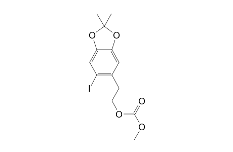 2-(6-iodo-2,2-dimethylbenzo[d][1,3]dioxol-5-yl)ethyl methyl carbonate