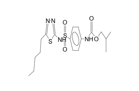 N-(5-pentyl-1,3,4-thiazol-2-yl)-4-isobutoxycarbamidobenzenesulphonamide