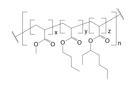 Terpolymer (AMe-stat-ABu-stat-AEHE)