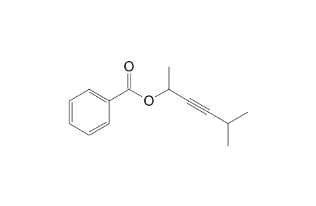 5-Methylhex-3-yn-2-yl benzoate