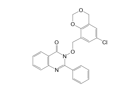 3-[(6-CHLORO-1,3-BENZODIOXAN-3-YL)METHOXY]-2-PHENYL-4(3H)-QUINAZOLINONE
