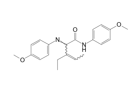 3-ethyl-2-[(p-methoxyphenyl)imino]-3-pentenecarbox-p-anisidide