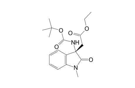 (S)-Ethyl 2-(3-((tert-butoxycarbonyl)amino)-1-methyl-2-oxoindolin-3-yl)acetate