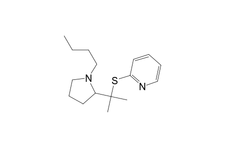 Pyridine, 2-[[1-(1-butyl-2-pyrrolidinyl)-1-methylethyl]thio]-, (.+-.)-