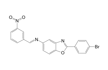 2-(4-Bromophenyl)-5-(3-nitrobenzylideneamino)benzoxazole