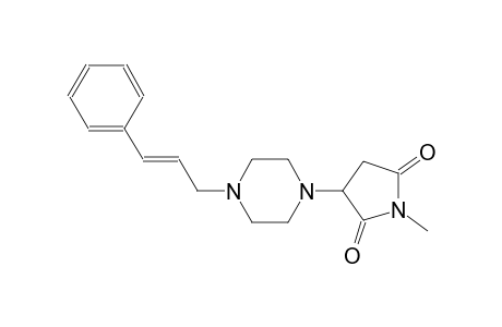 1-methyl-3-{4-[(2E)-3-phenyl-2-propenyl]-1-piperazinyl}-2,5-pyrrolidinedione