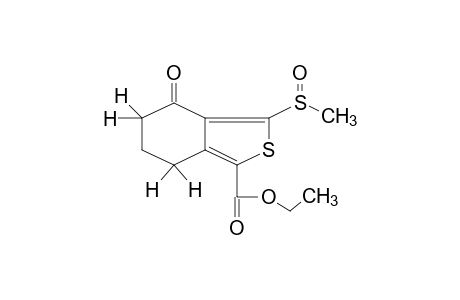 3-(methylsulfinyl)-4-oxo-4,5,6,7-tetrahydrobenzo[c]thiophene-1-carboxylic acid, ethyl ester