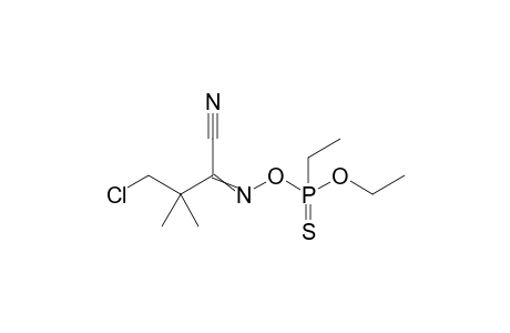 3,5-Dioxa-6-aza-4-phosphaoct-6-ene-8-nitrile, 7-(2-chloro-1,1-dimethylethyl)-4-ethyl-, 4-sulfide