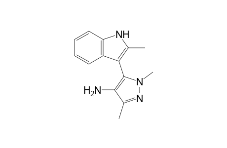 3-(4-Amino-1,3-dimethylpyrazol-5-yl)-2-methylindole