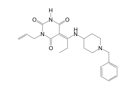 (5E)-1-allyl-5-{1-[(1-benzyl-4-piperidinyl)amino]propylidene}-2,4,6(1H,3H,5H)-pyrimidinetrione