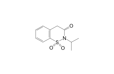2-isopropyl-2H-1,2-benzothiazin-3(4H)-one, 1,1-dioxide