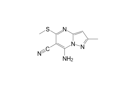 7-amino-2-methyl-5-(methylthio)pyrazolo[1,5-a]pyrimidine-6-carbonitrile