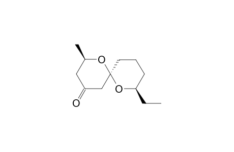 (2RS,6RS,8SR)-8-ETHYL-2-METHYL-DIOXASPIRO-[5,5]-UNDECAN-4-ONE