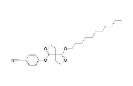 Diethylmalonic acid, 4-cyanophenyl undecyl ester