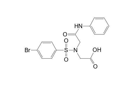 acetic acid, [[(4-bromophenyl)sulfonyl][2-oxo-2-(phenylamino)ethyl]amino]-