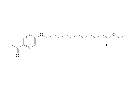 11-(p-acetylphenoxy)undecanoic acid, ethyl ester