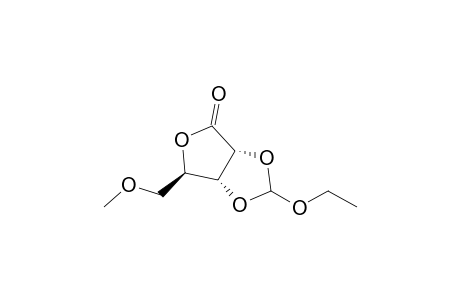 D-Ribonic acid, 2,3-O-(ethoxymethylene)-5-O-methyl-, .gamma.-lactone