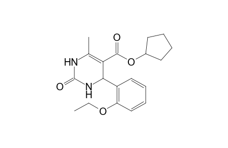 Cyclopentyl 4-(2-ethoxyphenyl)-3,4-dihydro-6-methyl-2(1H)-oxopyrimidine-5-carboxylate