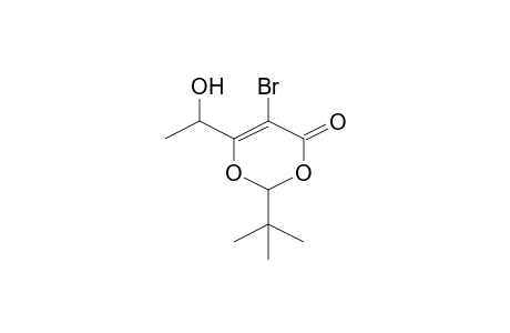 4H-1,3-Dioxin-4-one, 5-bromo-2-(1,1-dimethylethyl)-6-(1-hydroxyethyl)-, [R-(R*,R*)]-