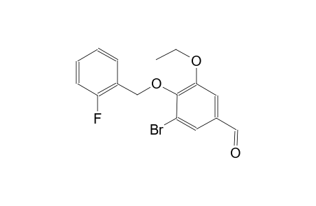 benzaldehyde, 3-bromo-5-ethoxy-4-[(2-fluorophenyl)methoxy]-