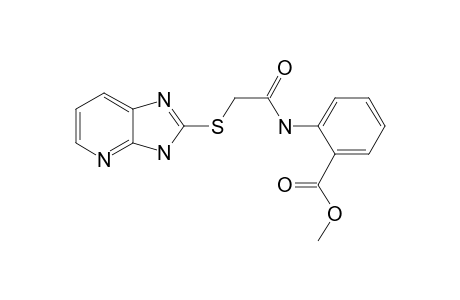 Benzoic acid, 2-[2-(3H-imidazo[4,5-b]pyridin-2-ylsulfanyl)acetylamino]-, methyl ester