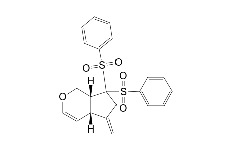 (1R,,6R)-9-Bis(phenylsulfonyl)-7-methylene-3-oxabicyclo[4.3.0]non-4-ene