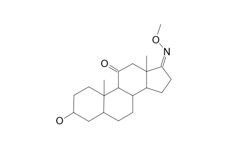 5.ALPHA.-ANDROSTAN-3.ALPHA.-OL-11,17-DIONE(17-O-METHYLOXIME)