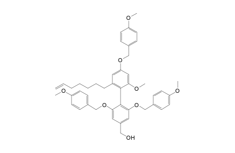 [6'-Hept-6-enyl-2'-methoxy-2,6,4'-tris(4-methoxybenzyloxy)biphenyl-4-yl]methanol