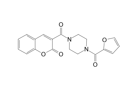 2H-1-Benzopyran-2-one, 3-[[4-(2-furanylcarbonyl)-1-piperazinyl]carbonyl]-