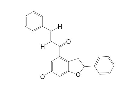 PALLIDISETIN-A;1-(2,3-DIHYDRO-6-HYDROXY-2-PHENYL-4-BENZOFURANYL)-3-PHENYL-2-(E)-PROPEN-1-ONE