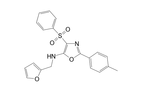 N-(2-Furylmethyl)-2-(4-methylphenyl)-4-(phenylsulfonyl)-1,3-oxazol-5-amine