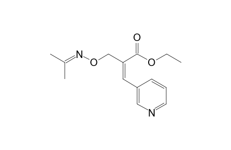 (Z)-2-[(isopropylideneamino)oxymethyl]-3-(3-pyridyl)acrylic acid ethyl ester