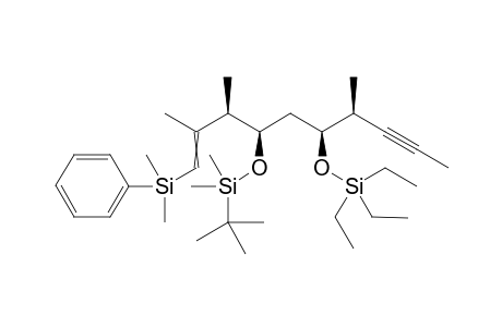 tert-butyl-[(1R,3S,4S)-1-[(1R)-3-[dimethyl(phenyl)silyl]-1,2-dimethyl-allyl]-4-methyl-3-triethylsilyloxy-hept-5-ynoxy]-dimethyl-silane