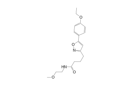 3-isoxazolebutanamide, 5-(4-ethoxyphenyl)-N-(2-methoxyethyl)-